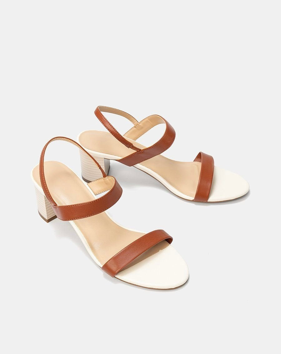 Giày Sandal Quai Chéo Phối Liệu Đan Lát