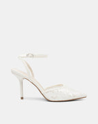 Giày Cao Gót Phối Liệu Sequin