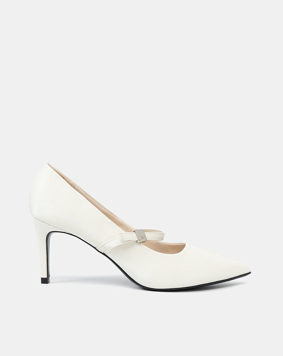 Giày Cao Gót Pump Gót Thanh Phối Quai