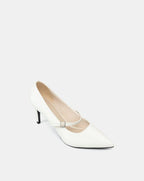 Giày Cao Gót Pump Gót Thanh Phối Quai