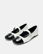 Giày Búp Bê Búp Bê Phối Toe Cap