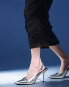 Giày Cao Gót Slingback Gót Nhọn