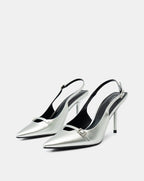 Giày Cao Gót Slingback Gót Nhọn