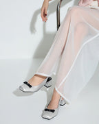 Giày Cao Gót Slingback Mũi Vuông