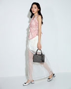 Giày Cao Gót Slingback Mũi Vuông